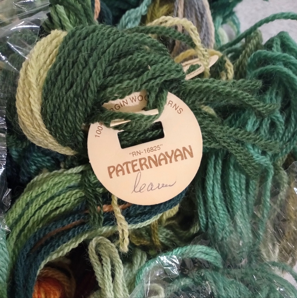 Large Bag Paternayan Multi Color Wool Yarn Crewel Embroidery Needlepoint
